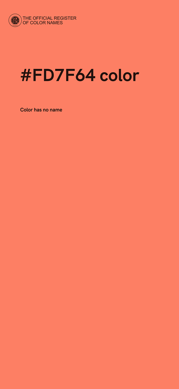 #FD7F64 color image