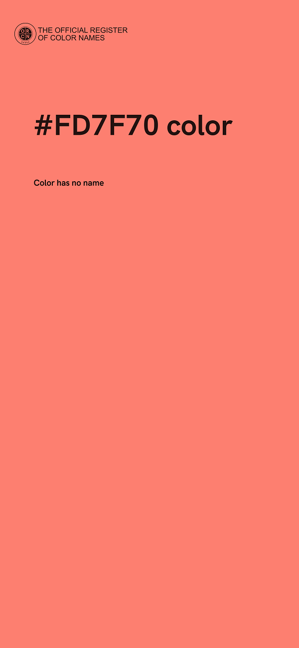 #FD7F70 color image