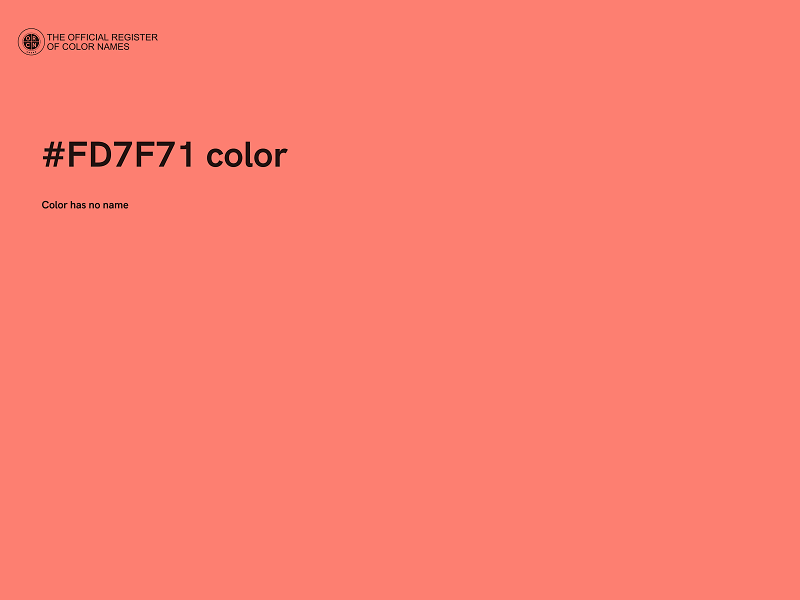 #FD7F71 color image