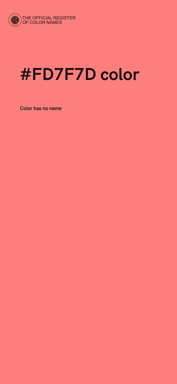 #FD7F7D color image