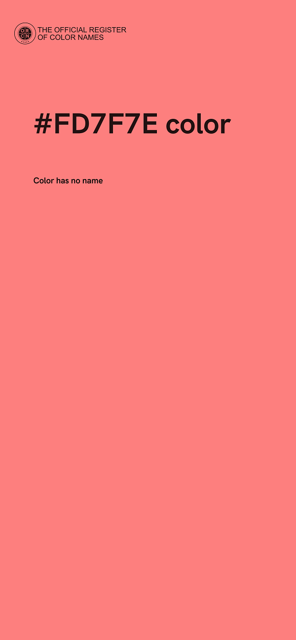 #FD7F7E color image