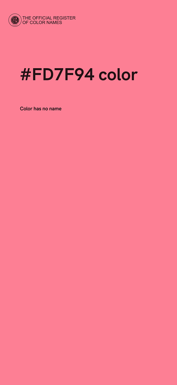#FD7F94 color image