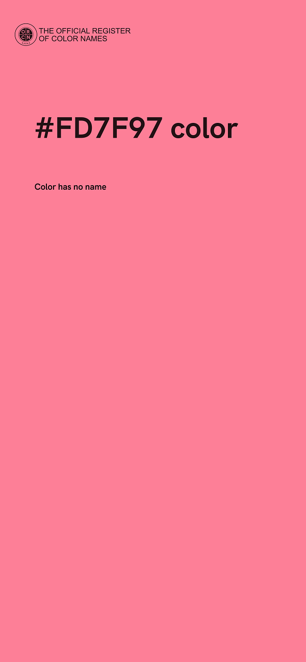 #FD7F97 color image