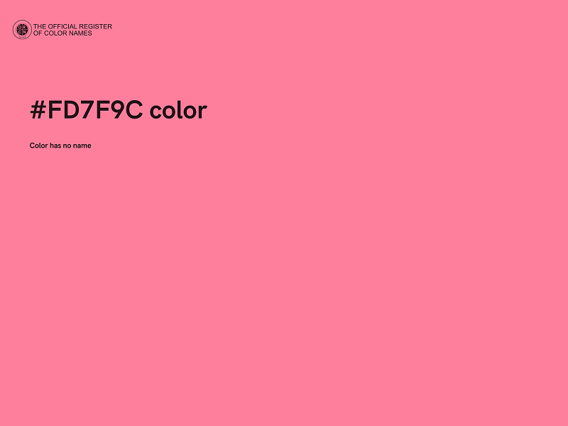 #FD7F9C color image