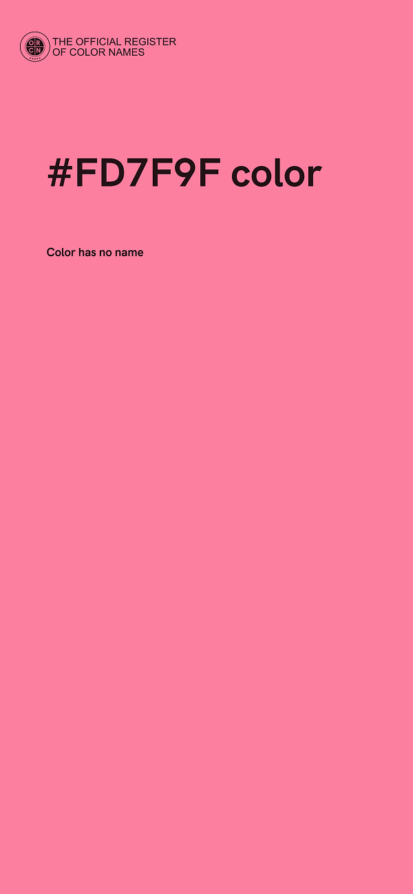 #FD7F9F color image