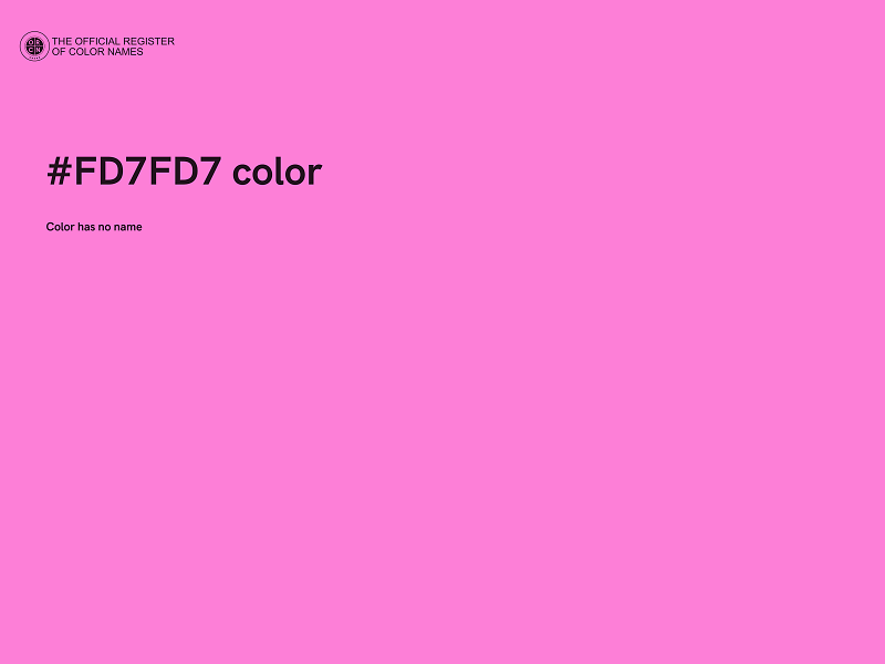 #FD7FD7 color image