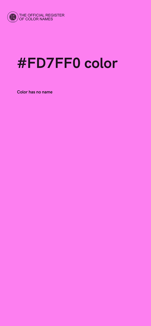 #FD7FF0 color image