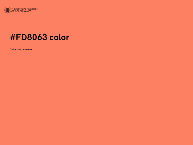 #FD8063 color image