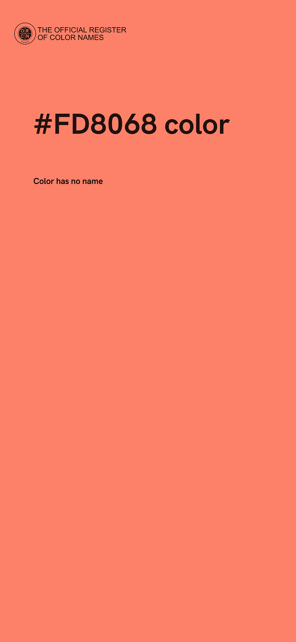 #FD8068 color image