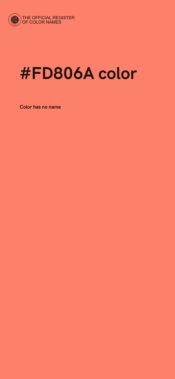 #FD806A color image