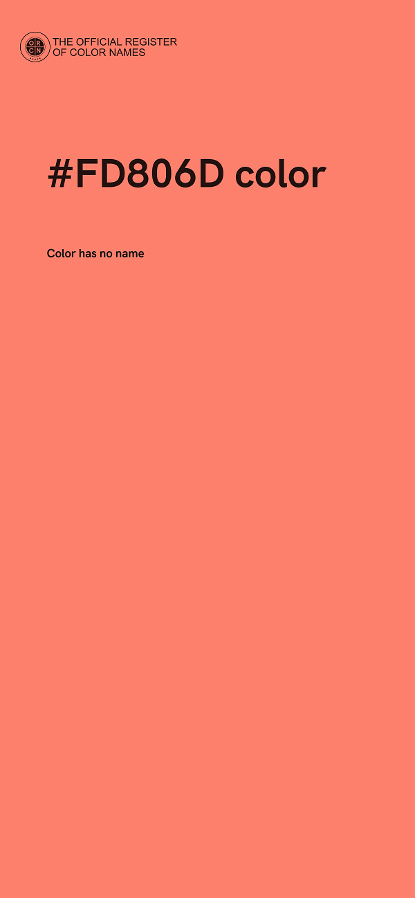 #FD806D color image