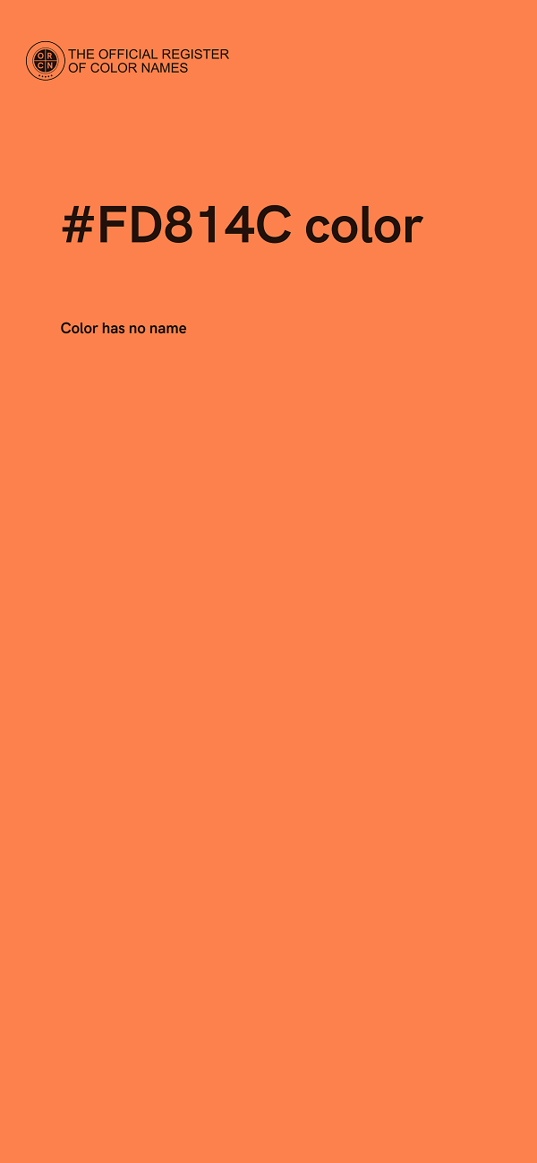 #FD814C color image