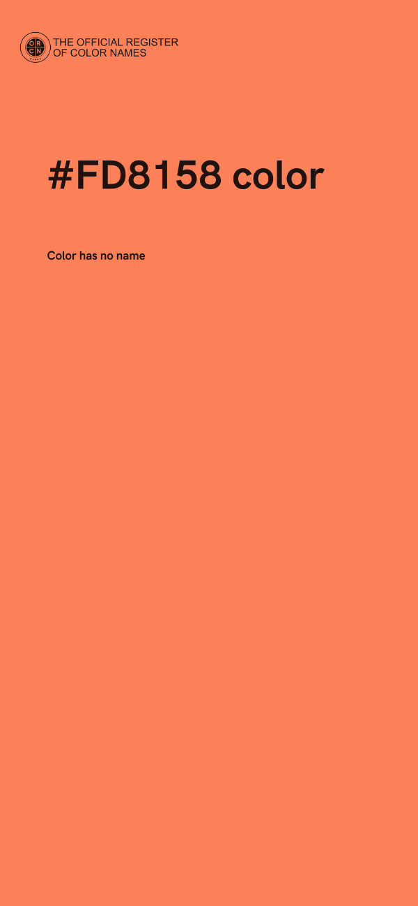 #FD8158 color image