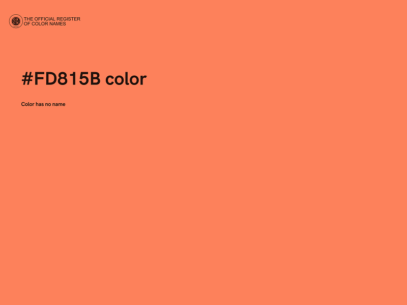 #FD815B color image
