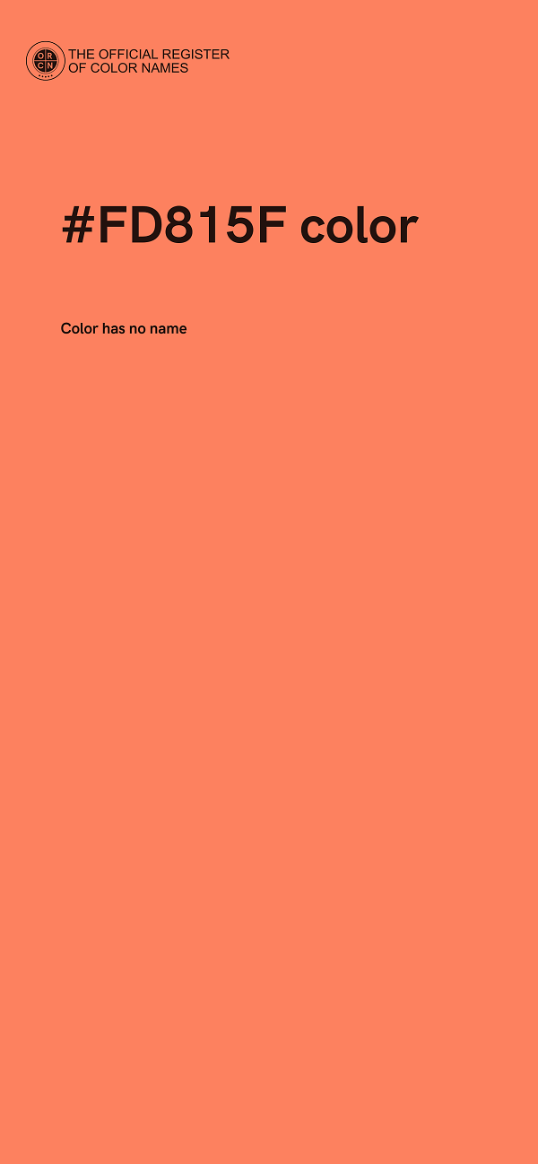#FD815F color image