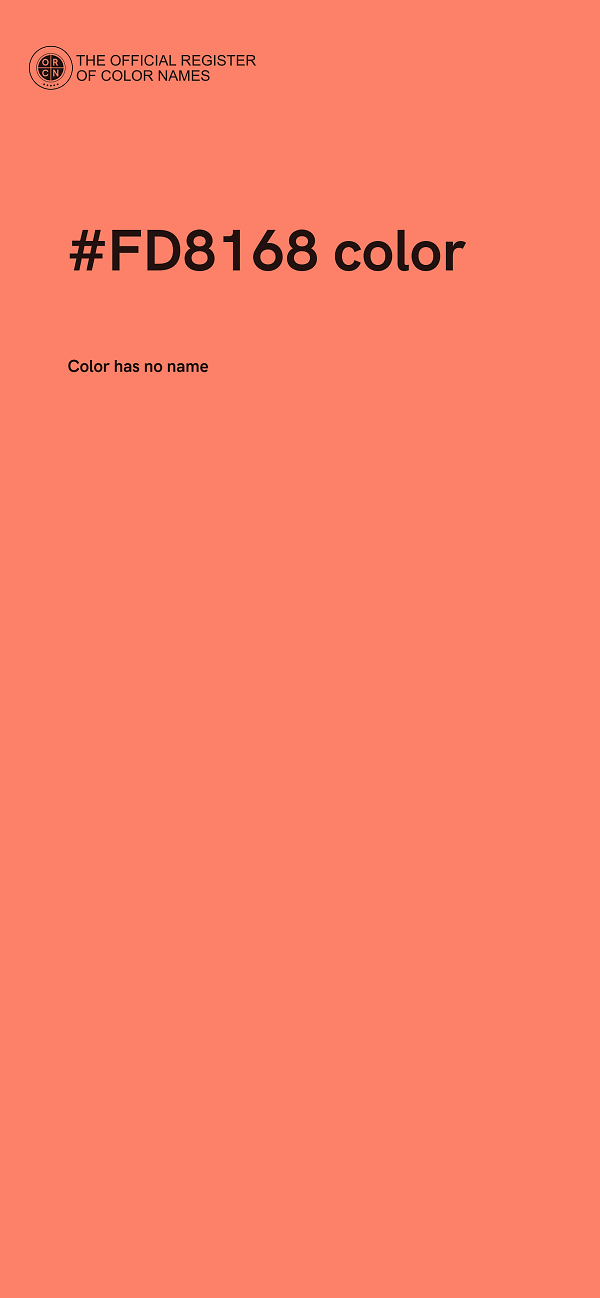 #FD8168 color image