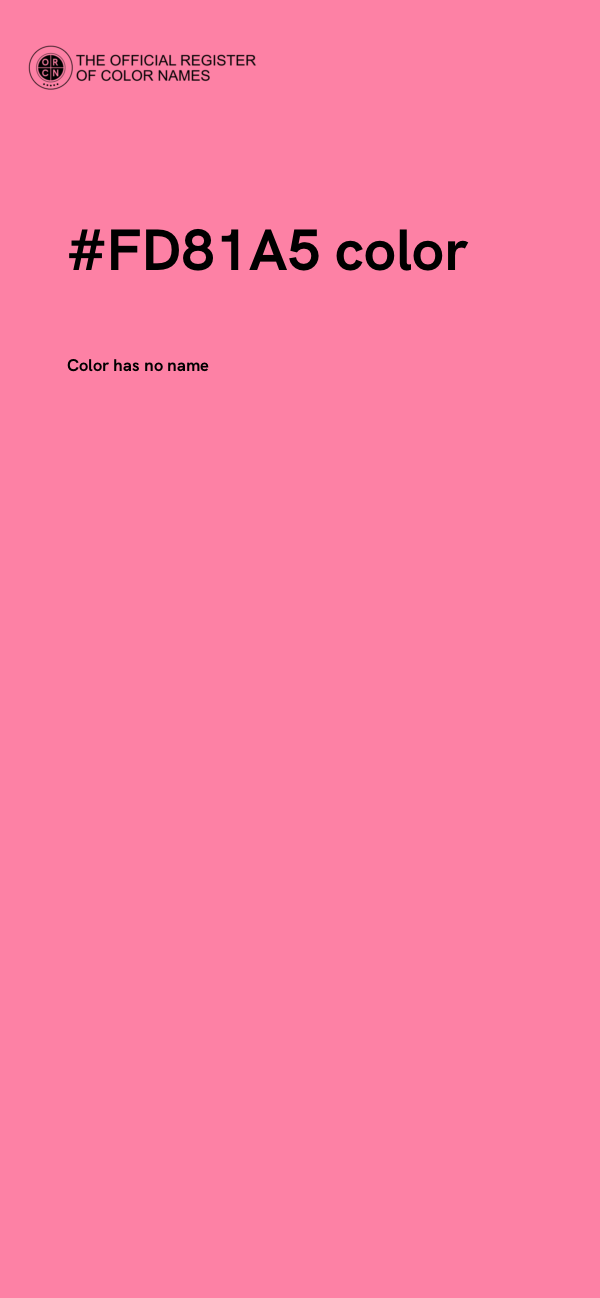#FD81A5 color image