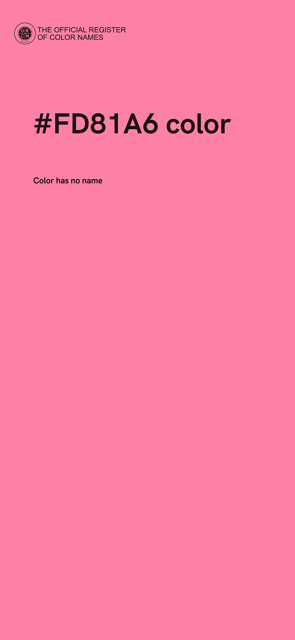 #FD81A6 color image