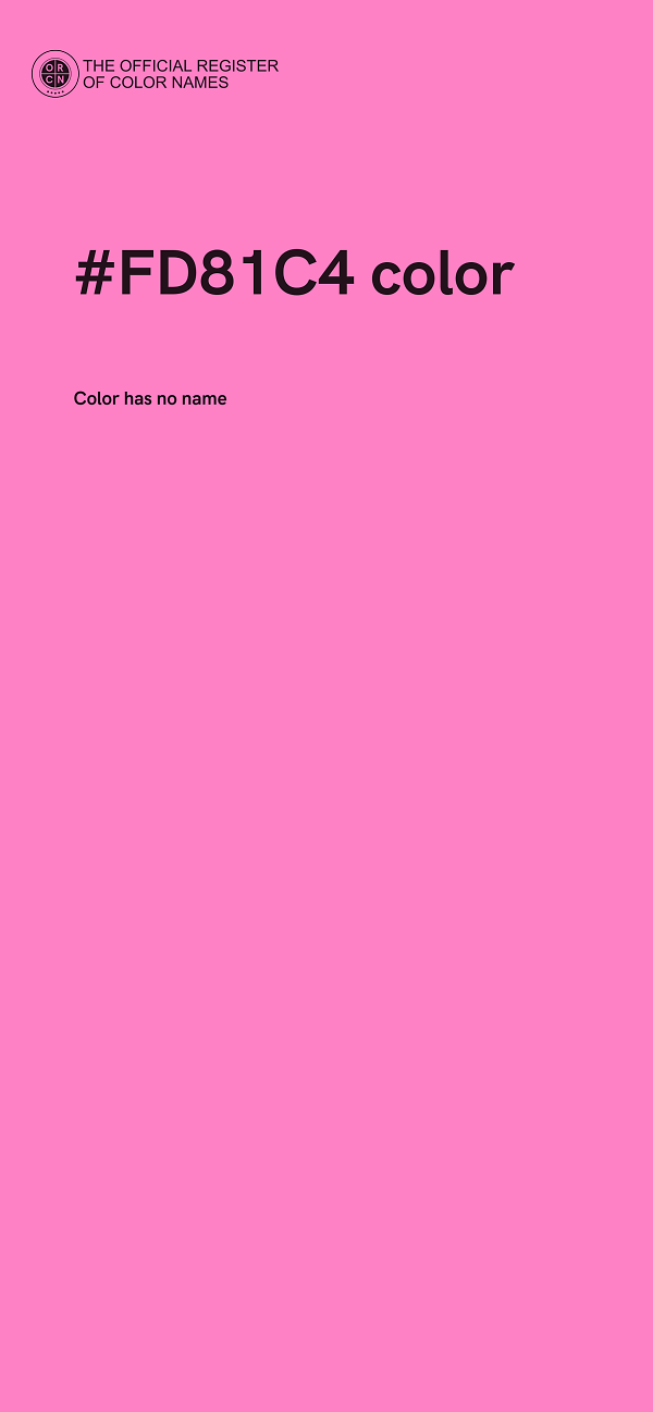 #FD81C4 color image