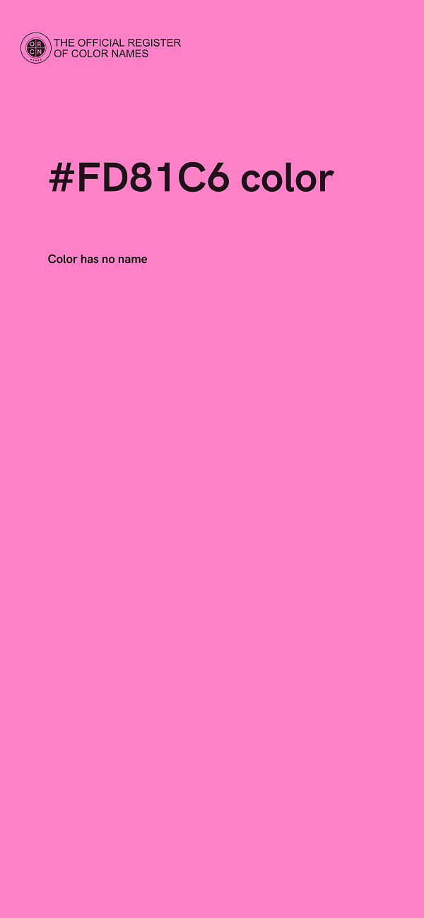 #FD81C6 color image