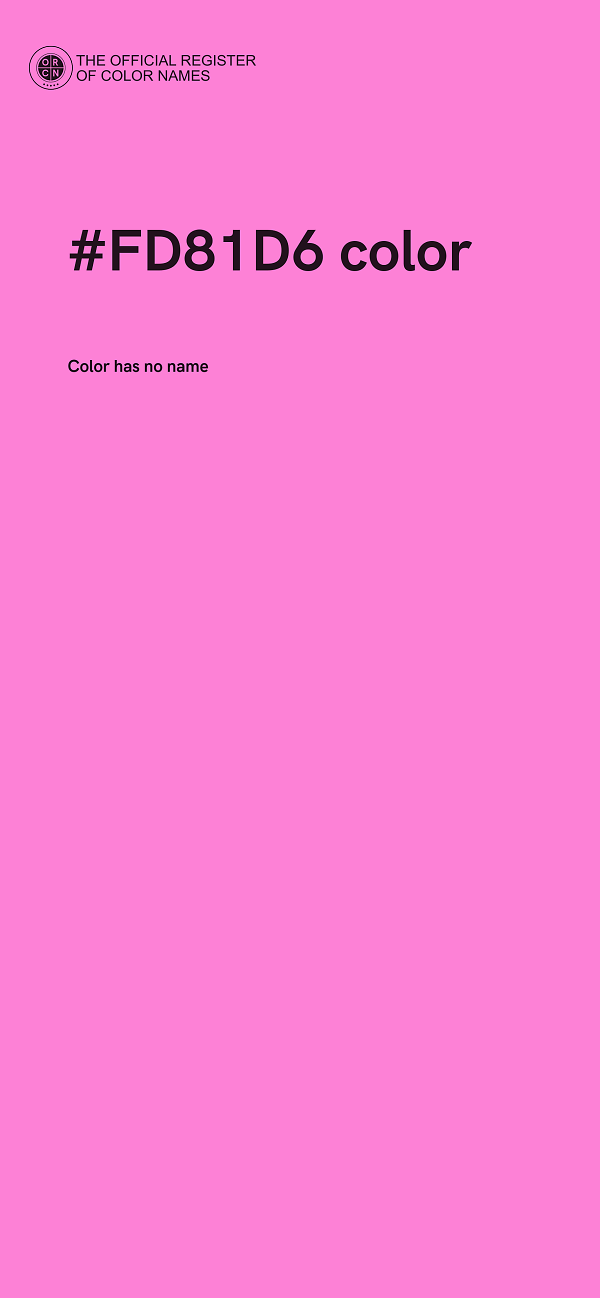 #FD81D6 color image