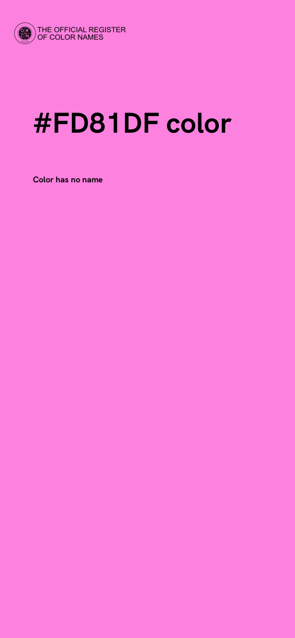 #FD81DF color image