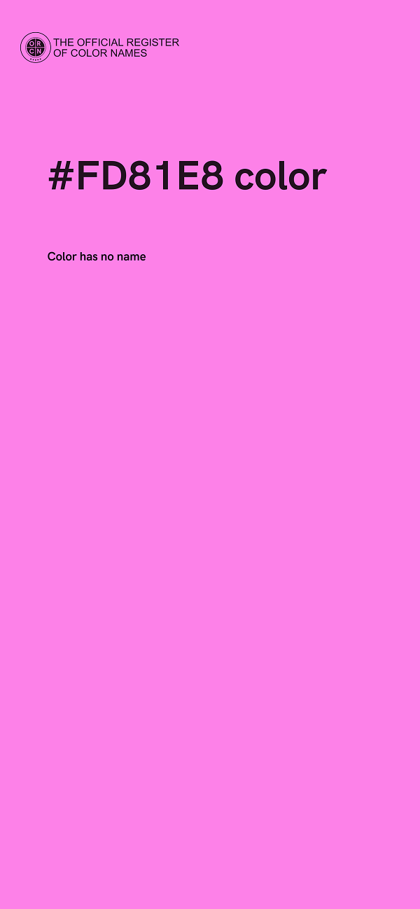 #FD81E8 color image