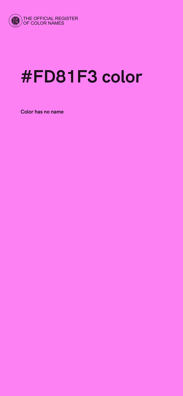 #FD81F3 color image