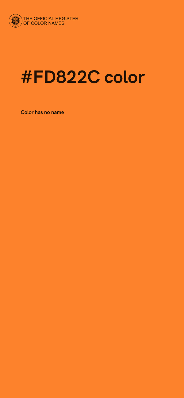 #FD822C color image