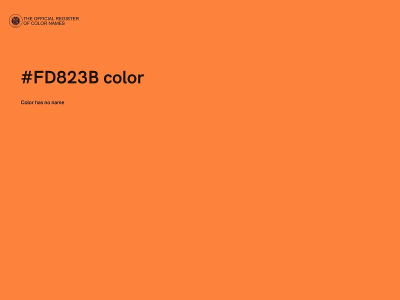 #FD823B color image