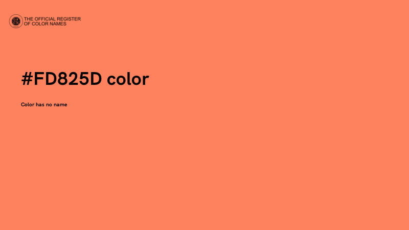 #FD825D color image