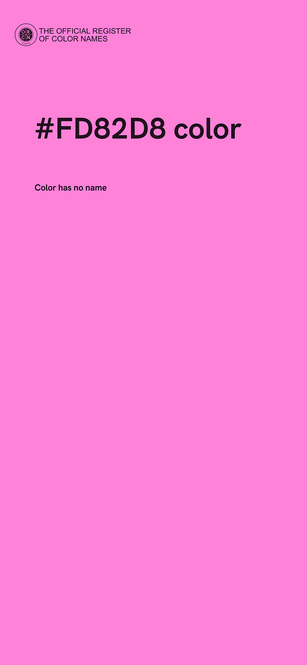 #FD82D8 color image
