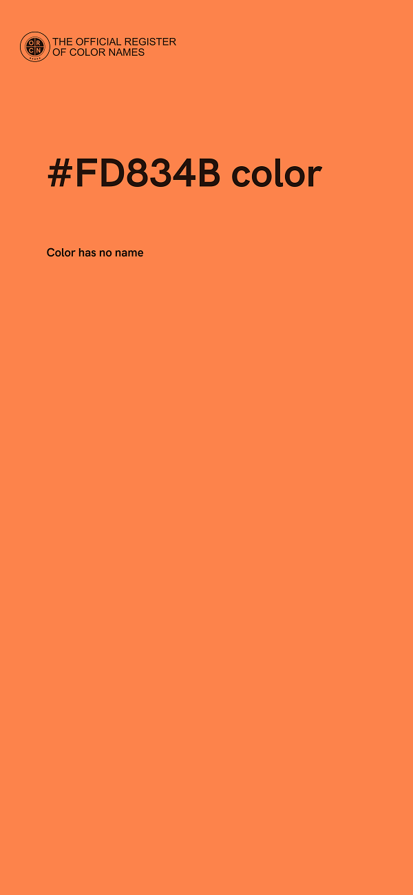#FD834B color image