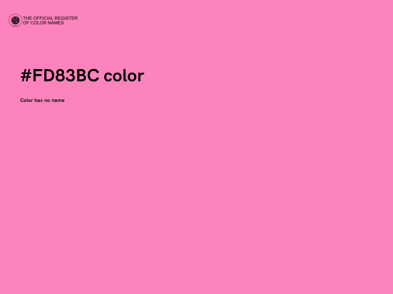 #FD83BC color image