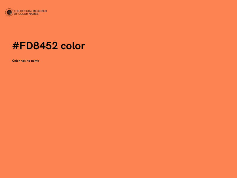 #FD8452 color image