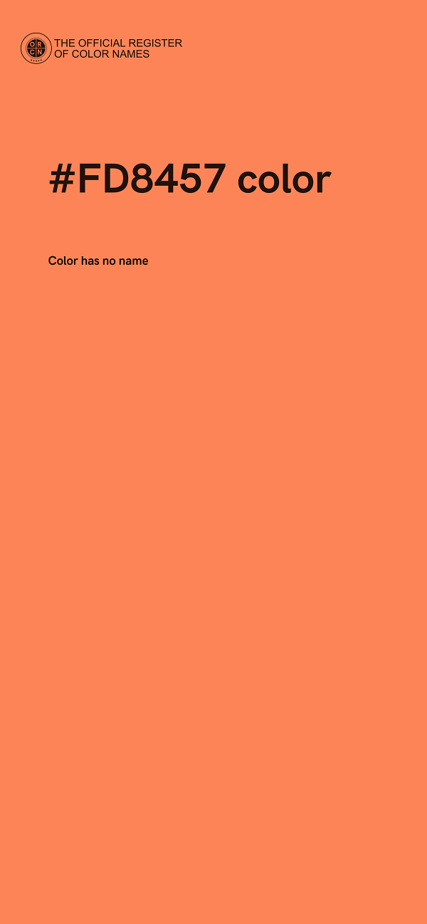 #FD8457 color image