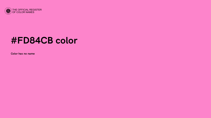 #FD84CB color image