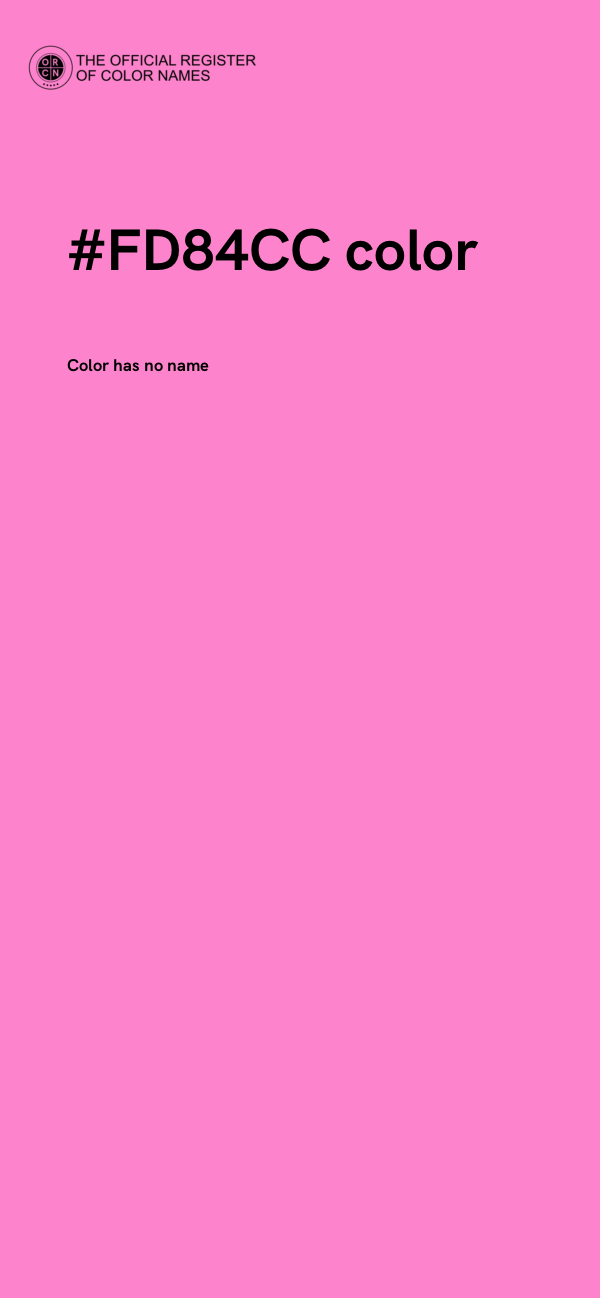 #FD84CC color image