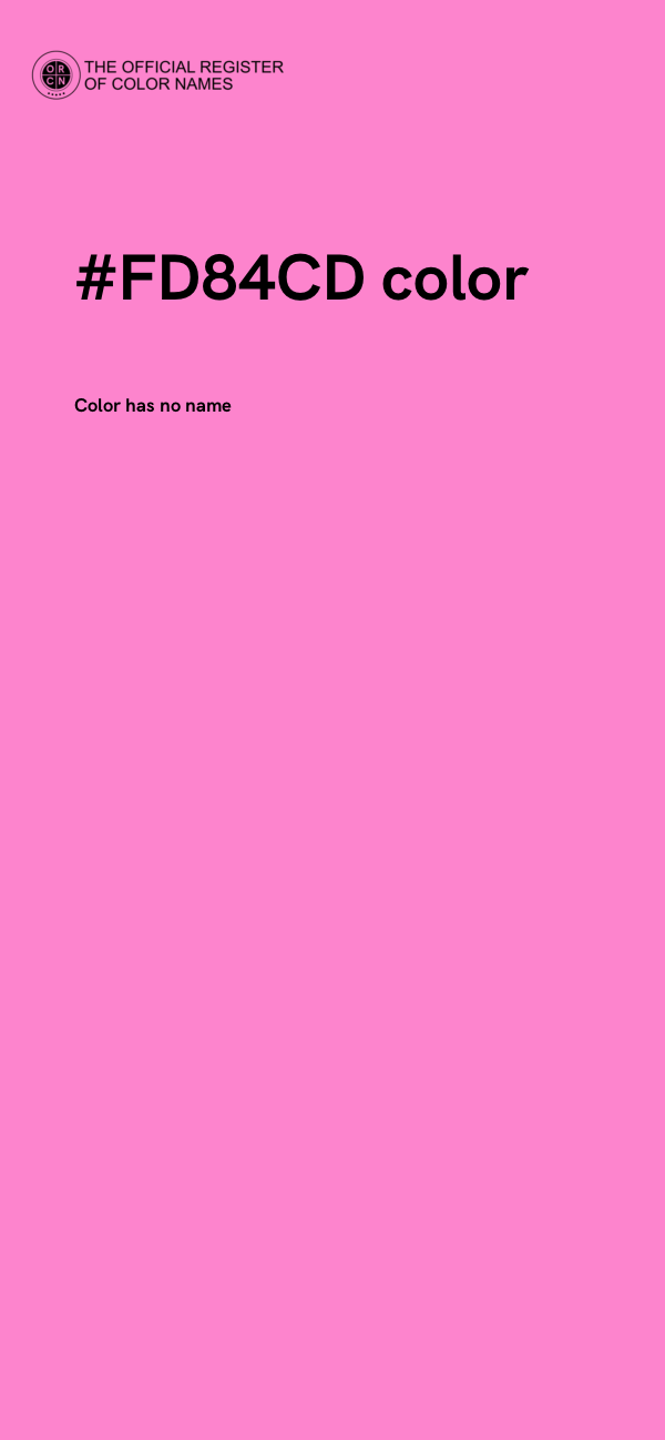 #FD84CD color image