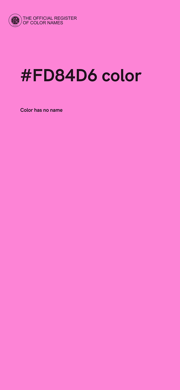 #FD84D6 color image
