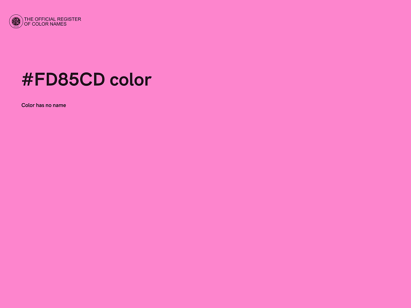 #FD85CD color image