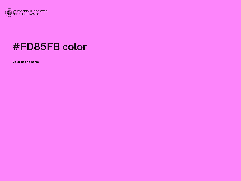 #FD85FB color image