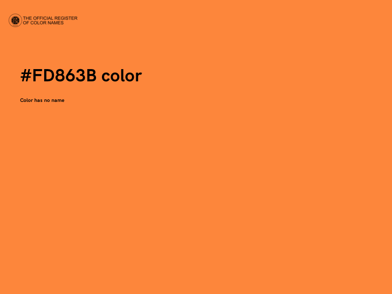 #FD863B color image