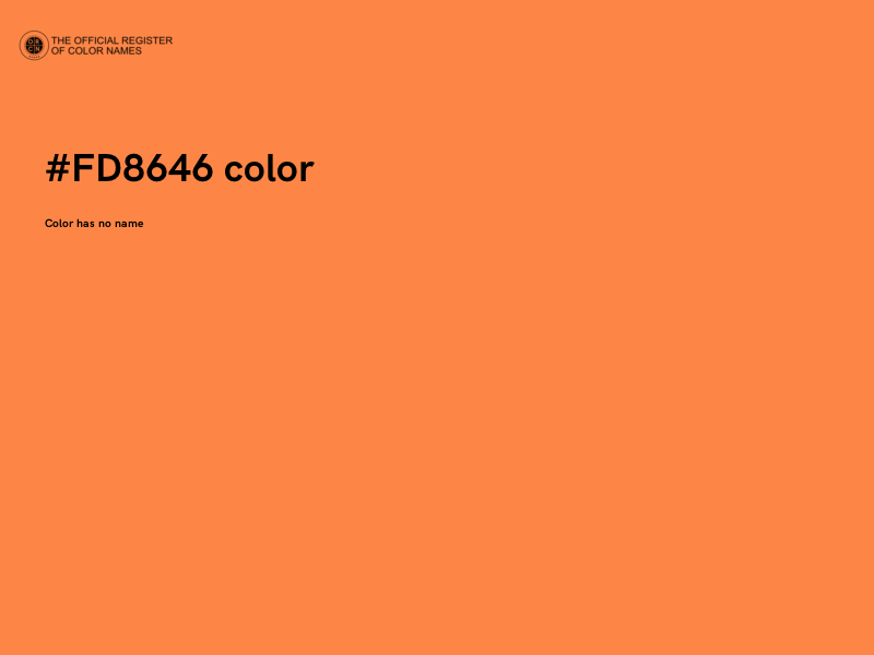#FD8646 color image