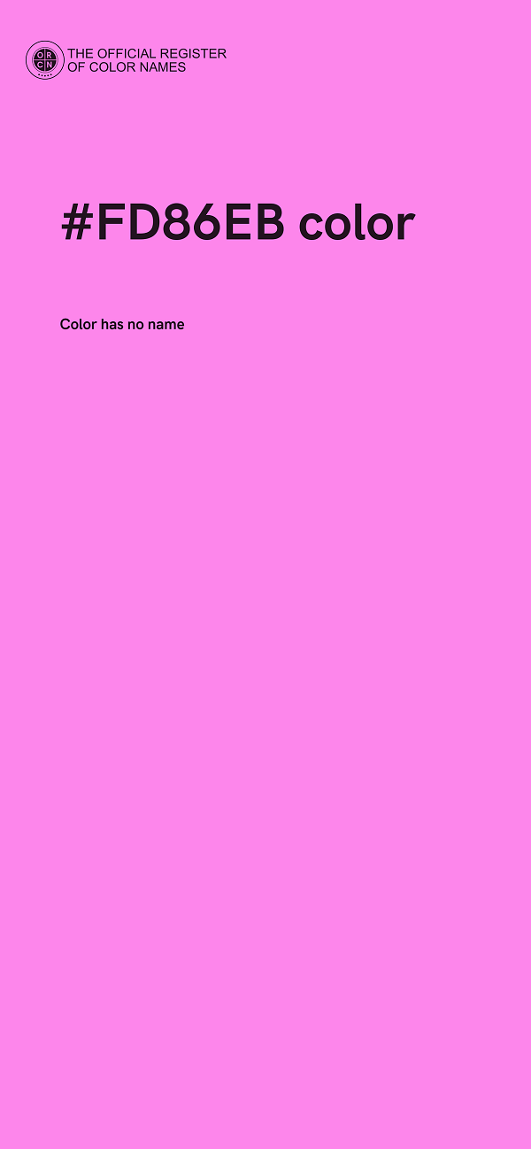 #FD86EB color image