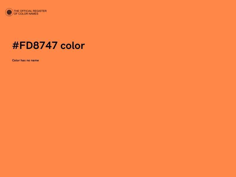 #FD8747 color image