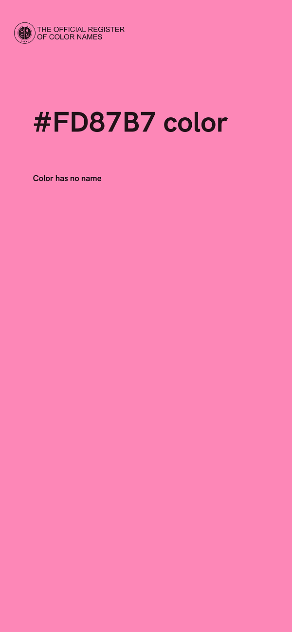 #FD87B7 color image