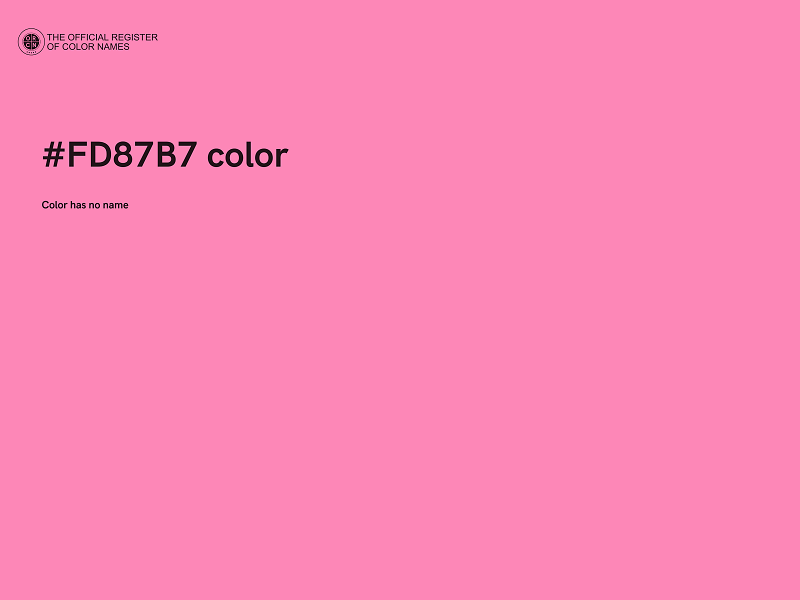 #FD87B7 color image