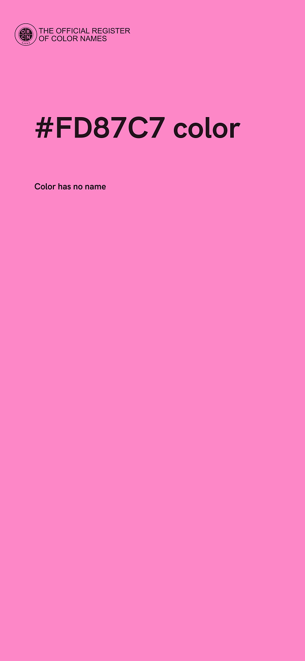 #FD87C7 color image