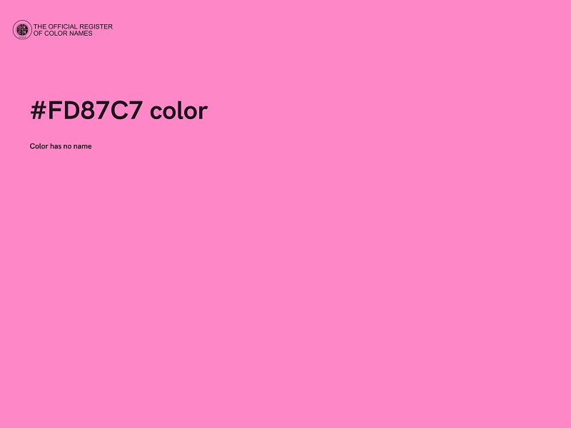 #FD87C7 color image